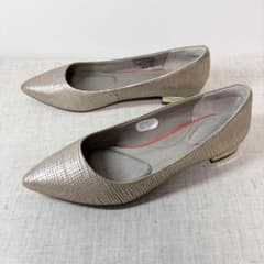 極美品☆ロックポート トータルモーション フラット パンプス ポイン 