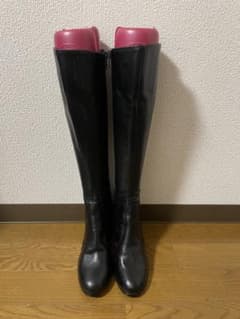 レディース　ロングブーツ ブラックのサムネイル
