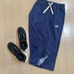 美品　PUMA デニムライク ロングスカート M ウエストゴムのサムネイル