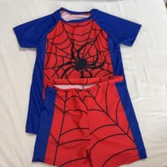 キッズ 男の子 水着 スパイダーマン柄 上下セットのサムネイル
