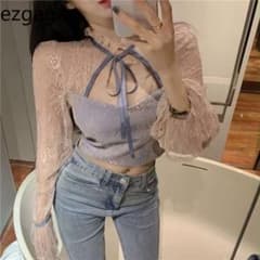 レース 透けトップスのサムネイル