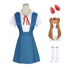 ZOMOZO] 綾波レイ アスカ アニメ 制服 コスプレ衣装 エヴァンゲリオン