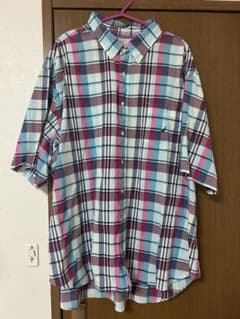 NAUTICA 半袖シャツ チェック柄 メンズ 3XLのサムネイル