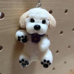マルチーズ☆(耳☆腰☆薄茶)キーホルダー☆のサムネイル