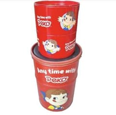 昭和レトロ 不二家 ペコちゃん アルミ缶セット バケツ缶 当時物 セット