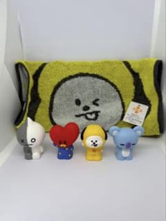 [반탄]BT21 (손가락 인형과 손수건)BTS 타타 치미 코야 반