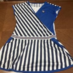 FILA テニスウェア 青と白のストライプワンピースのサムネイル