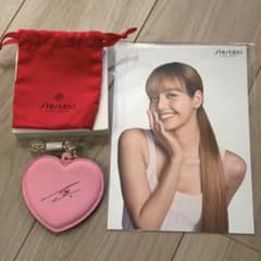 LISA 資生堂 サイン入りハート型ミラー　ピンク　アルティミューンのサムネイル