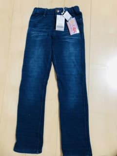 もっち〜様デニム パンツ　裏起毛　130センチのサムネイル