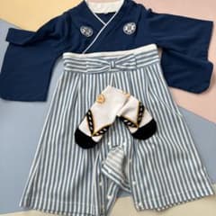 ベビー 着物スタイル セレモニードレス　ソックス付き