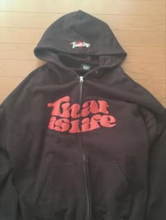 That's life ジップパーカー ブラックのサムネイル