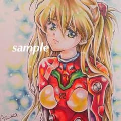 エヴァ☆アスカ  手描きイラストのサムネイル