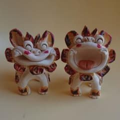 沖縄笑顔にひひ色シーサーのサムネイル