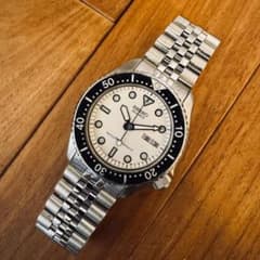 SEIKO 6458-600B セイコー ダイバー 150m 白文字盤 訳あり - メルカリ