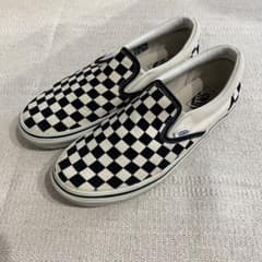 V98CLA　SLIP ON　BLK/WHT CHECK スリッポン　チェッカーのサムネイル