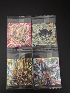 ドラゴンボール ウエハース シール キャラクターイラスト 4枚セットのサムネイル