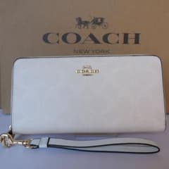 コーチCOACH長財布 財布 シグネチャー ロング ジップ c4452 - メルカリ