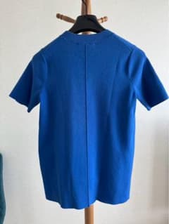 23区青色トップス　半袖ニットTシャツのサムネイル