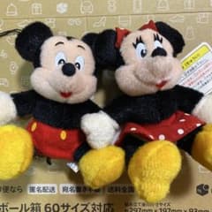 東京ディズニーランド　ミッキー&ミニー ぬいぐるみバッジ　セット　未使用