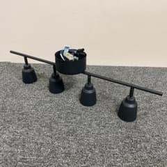 良品 IKEA クヌートボ 4灯 シーリングライト GU10 ブラック - メルカリ
