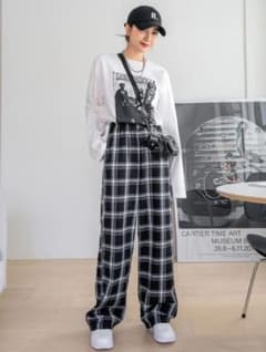 SHEIN チェックパンツのサムネイル