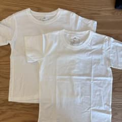 無印良品　白Tシャツ 120サイズ 2枚セットのサムネイル