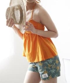 Top only [Size M] Brand new Benetton women's swimsuit camisole orange
