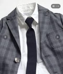 ARCH&LINE キッズ　ネクタイ　ネイビーのサムネイル