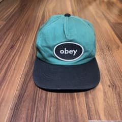 OBEY キャップ グリーン ブラック 刺繍のサムネイル