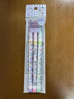 ロケットえんぴつ 3本セット　ユニコーン柄のサムネイル