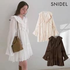 SNIDEL コットンライクラッフルカラーチュニック　WHT 楽天市場】【SALE／40%OFF】コットンライクラッフルカラー