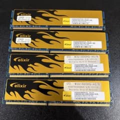 elixir W3U1600HQ-4G/N 4枚セット DDR3メモリ 16GB - メルカリ
