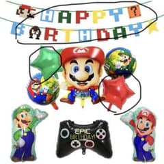 マリオ　ガーランド　風船　パーティーのサムネイル