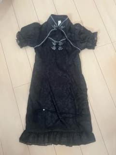 【翌日発送】黒 チャイナドレス コスプレ衣装 Mサイズのサムネイル