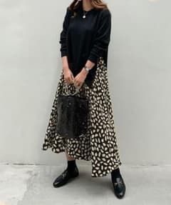 新品 花柄 ドッキングワンピース♥のサムネイル