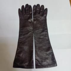 セルモネータ　SERMONETA 皮手袋　ロンググローブ　裏地シルク　サイズ ７ セルモネータ SERMONETA 皮手袋 ロンググローブ 裏地シルク サイズ 7