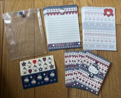 平成レトロ×当時品】ハローキティ×メモ帳×ラメケース＋シール付き