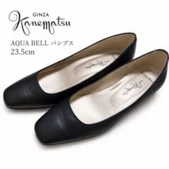 極美品 銀座かねまつ AQUA BELL 雨天兼用 レザー スクエアトゥ - メルカリ