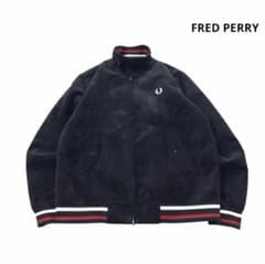 FRED PERRY コーデュロイスイングトッ プブルゾンロゴ刺繍 黒Mのサムネイル
