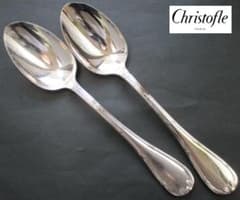 極美品☆仏蘭西高級銀器クリストフルシルバー銀P　コーヒースプーン6本　リュバン 極美品☆仏蘭西高級銀器クリストフルシルバー銀P コーヒースプーン2本
