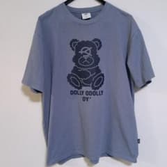 OY オーワイ オードリー ベア Tシャツ XL くすみブルー オーバーサイズ