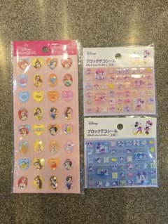 ディズニープリンセスストーンシール　ミッキー&ミニーブロックシールセットのサムネイル