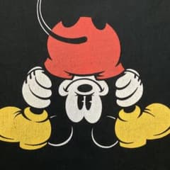 90s USA製 DISNEY ディズニー 逆さミッキー Tシャツ 黒 古着 - メルカリ