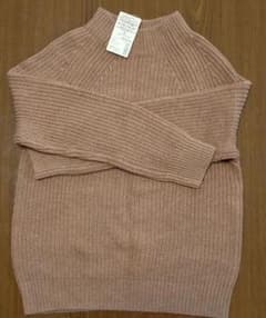 ヤク入りウール　モックネックセーター　畦編み　M　無印良品のサムネイル