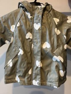 ZARA 18-24m 86cm ハート柄 ジャケット アウター キッズ 撥水 - メルカリ