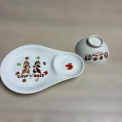 칩과 데일 키즈 식기 세트 플레이트 찻잔 디즈니