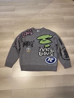 AAPE BY A BATHING APE GLAY KNIT M - メルカリ