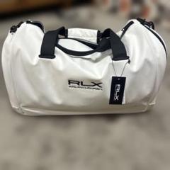 RLX RALPH LAUREN ホワイトボストンバッグ RLX）エンブロイダリー ロゴ ゴルフ ボストン バッグ （ボストン