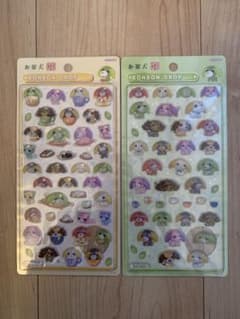 正規品　お茶犬 BONBON DROP シール 2枚セットのサムネイル