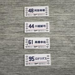 中日ドラゴンズ 名鉄コラボ入場券 4枚セットのサムネイル